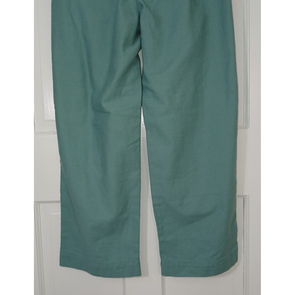 NWT $98 J. Crew  Paperbag Waist Pants Tie Belt Wide Leg Green 2 Preppy Old Money - Picture 7 of 16